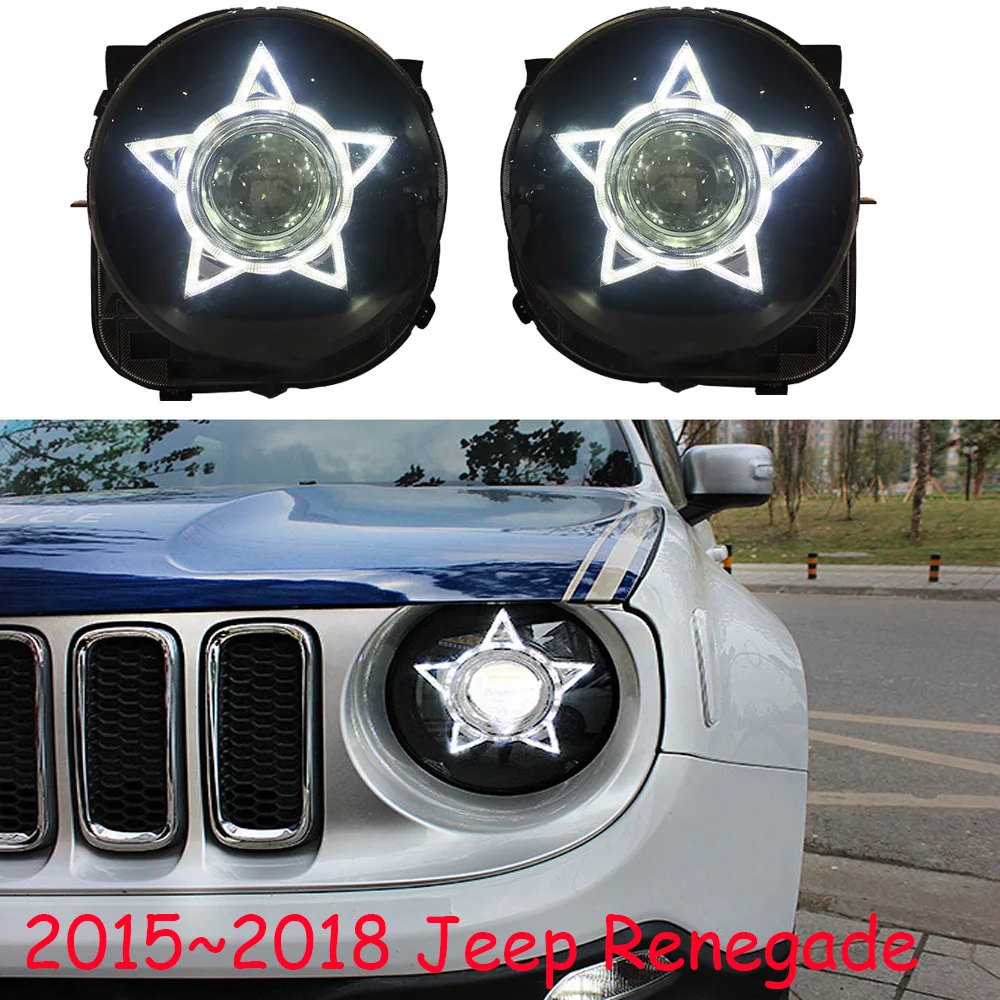 

2шт 2015 ~ 2018 автомобильный подвесной светильник для Renegade головной светильник аксессуары для автомобиля светодиодный фонарь для противотуманных фар