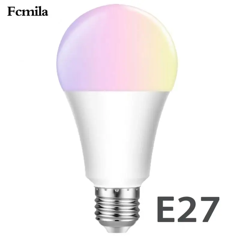 E27 Умный дом, Wi-Fi, 10 Вт, лампа RGB+ CW с регулируемой яркостью, светодиодный, умный, голосовое управление, поддержка Alexa Google Home - Испускаемый цвет: E27