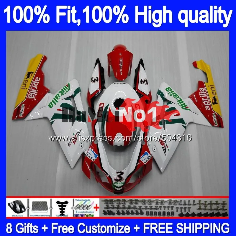 Инъекции для Aprilia RS 125 RS125R RSV125 R 35MC. 112 красный, белый RS-125 2012 2013 RS125 для детей возрастом 12, 13, 14, 15, 16 обтекатели - Цвет: No. 1