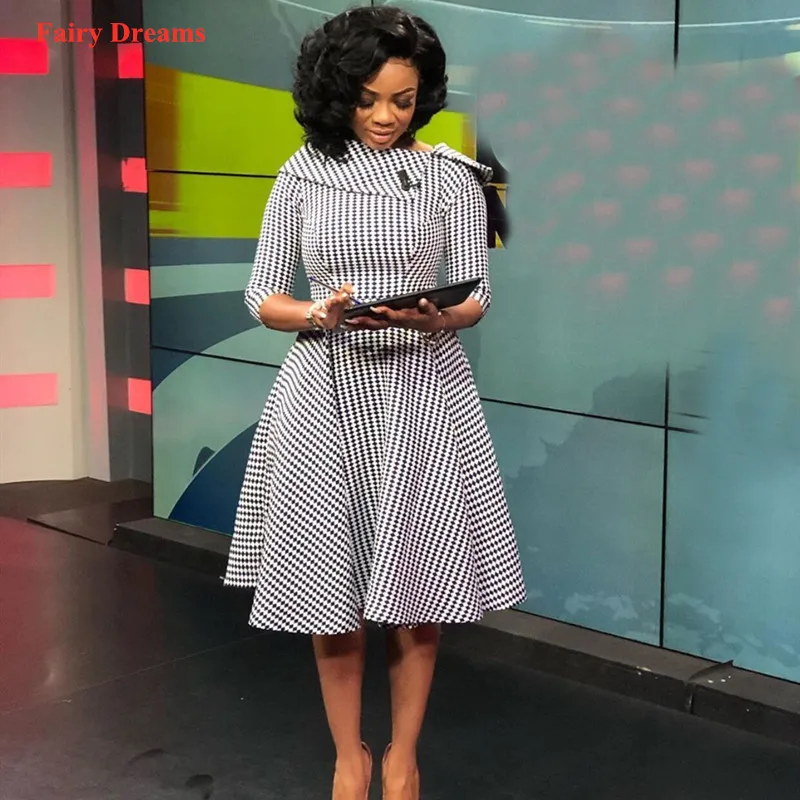 dress Женское платье в африканском стиле, Летний стиль, большие размеры, Офисная женская черно-белая одежда с принтом в африканском стиле, сказочные сны - Цвет: dress