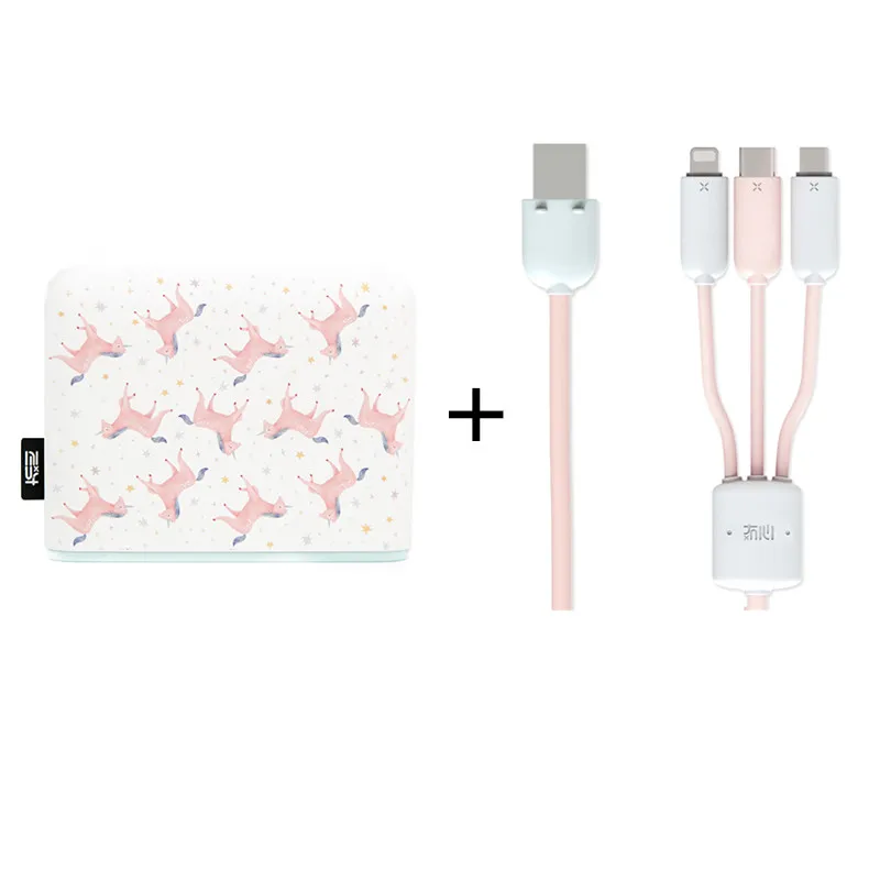 Maoxin мини powerbank 10400 мАч портативный милый внешний аккумулятор Внешняя батарея для iphone samsung xiaomi зарядное устройство для мобильного телефона - Цвет: unicorn