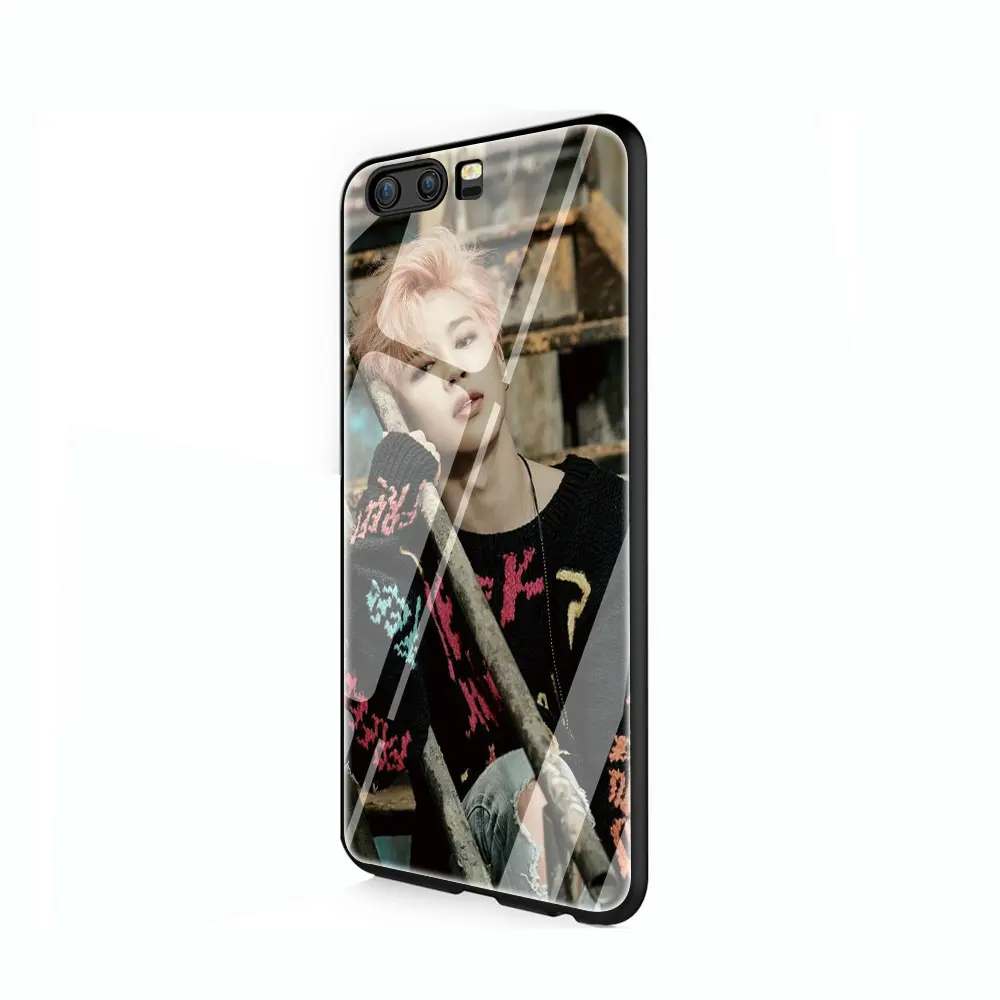G11 EWAU Jimin красивый чехол из закаленного стекла для телефона huawei mate P 10 20 30 Lite Pro Y9 Honor 8X 7A - Цвет: G11