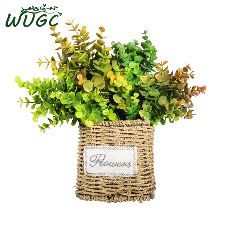 33cm Artificial Plant For Floral Decor Small Eucalyptus Leaf Simulation Flower Wall Fake Leaves | Дом и сад