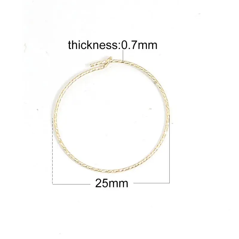 Beadsnice позолоченные серьги-кольца для женщин Девушка Серьги компоненты результаты 39814