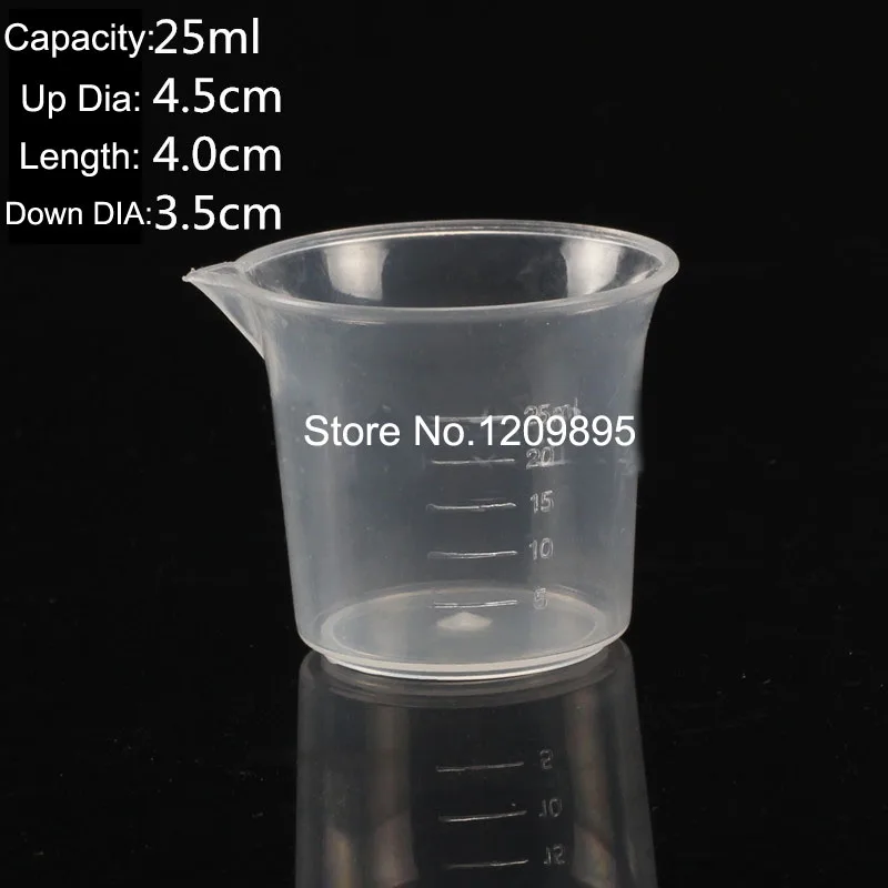 25 мл-5000 мл пластиковый калибровочный мерный стаканчик лаборатория/принадлежности для повара Beaker