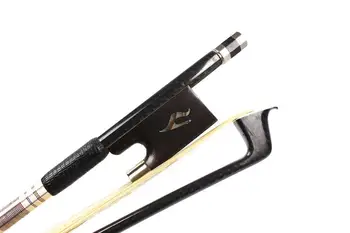 

Violin bow 4/4 Carbon fiber Great Balance Natural HorseTail Ebony Frog