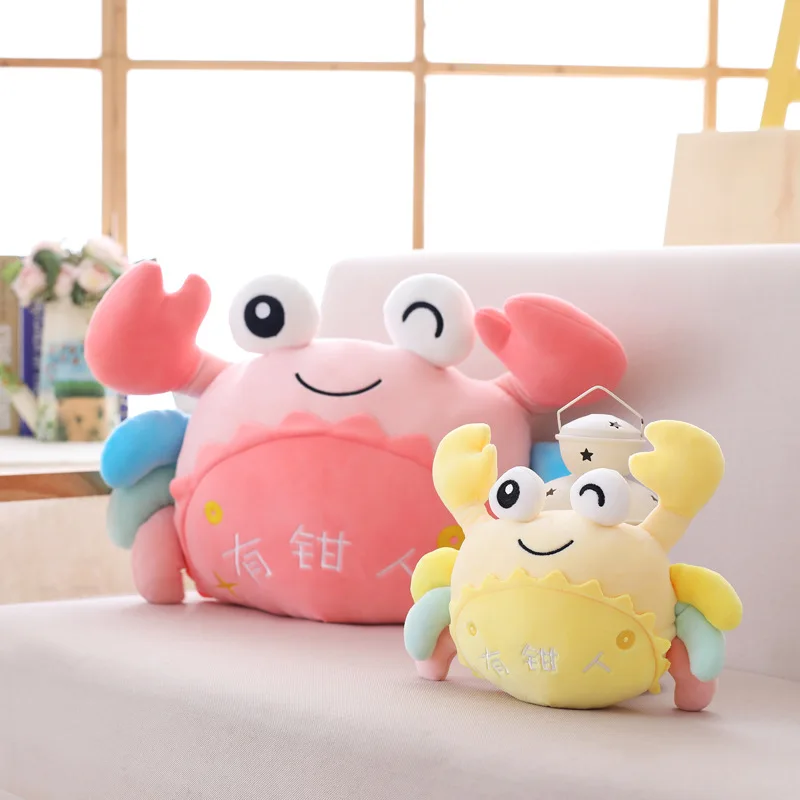 

Hot Selling Crab Cushion Pillow Creative Plush Toy Doll-Processing Customizable Logo Recruit Agents