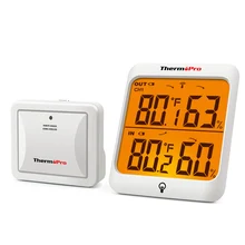ThermoPro TP63C 60M Drahtlose Indoor Outdoor Wetter Station Hygrometer Thermometer Digitale Feuchte Thermometer Mit Hintergrundbeleuchtung