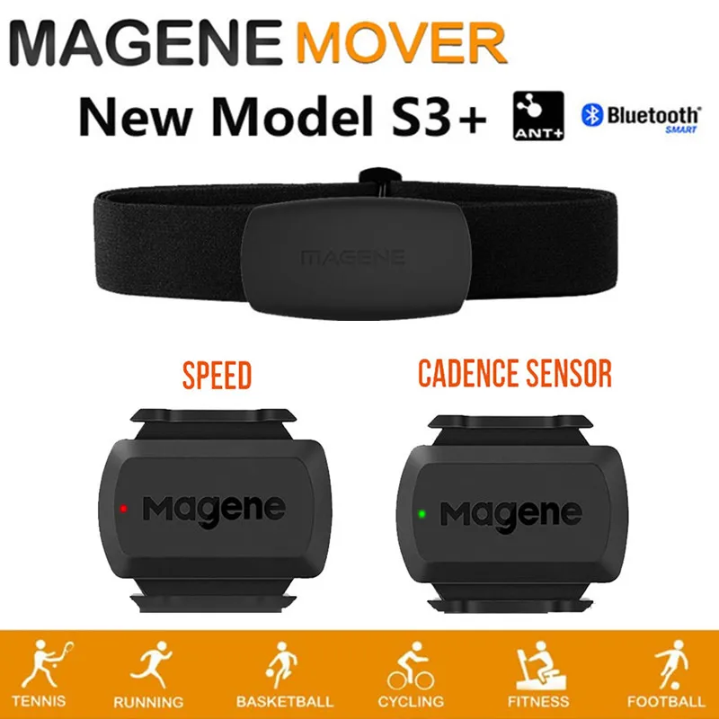 Датчик частоты сердечных сокращений MAGENE Mover ANT + и Bluetooth 4 0 датчик вращения Gemini 210