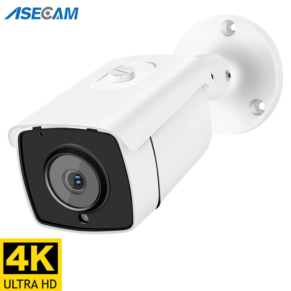 Новая 4K Ультра HD 8MP IP камера видеонаблюдения уличная POE H.265 Onvif металлическая пуля