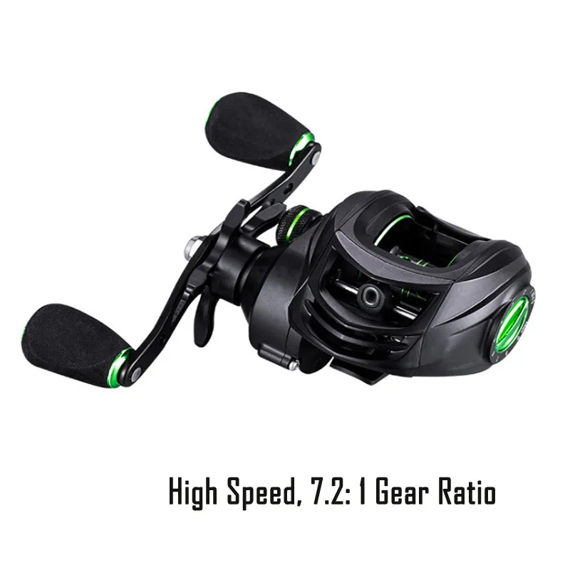7.2:1 High Speed Baitcasting Fishing Reel Light Baitcaster Wheels Carp Lure Saltwater Freshwater Left Right Handed Best Cheap | Спорт и