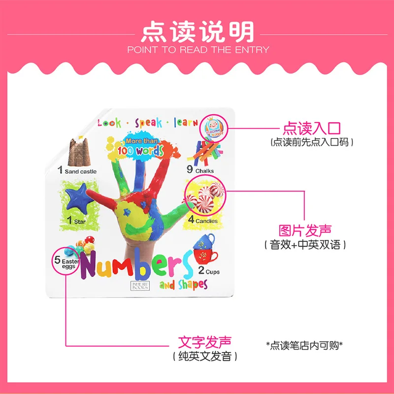 Look Speak Learn Carry out Big Picture English Children Picture Book Baby Word Early Education ENLIGHTEN Small Daren Pen