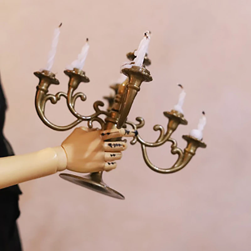 1Set Candles And Candlestick, Birthday Party Cake Candle Holders, Toppers Decoration, Candle Decoration