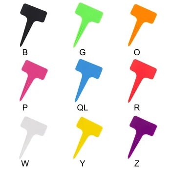 

50Pcs/lot Garden Labels Classification Sorting Sign Tag Ticket Plastic Writing Plate Board For Nursery Gardening Green House^