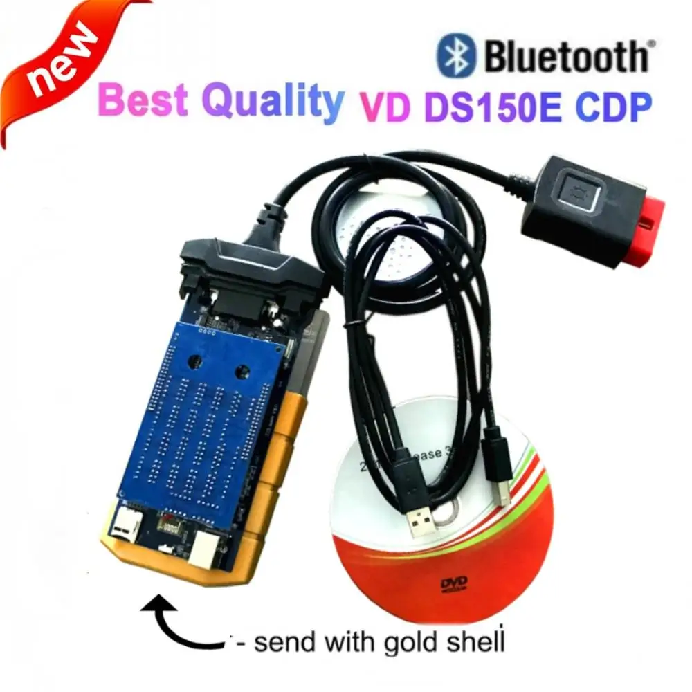 

2020 NEWCOLOR ! VD TCS CDP PRO Plus 2016.00 Free keygen Bluetooth vd ds150e cdp for Delphis cars trucks OBD2 Diagnostic Tool