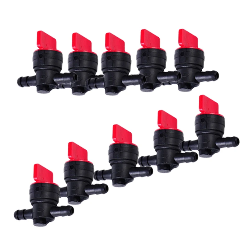 

10pcs 1/4 InLine Straight Fuel Gas Cut-Off /Shut Outdoor Small Engine Valve