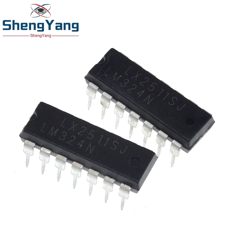 10 шт. LM324N DIP14 LM324 DIP-14 Новый и оригинальный IC | Электронные компоненты