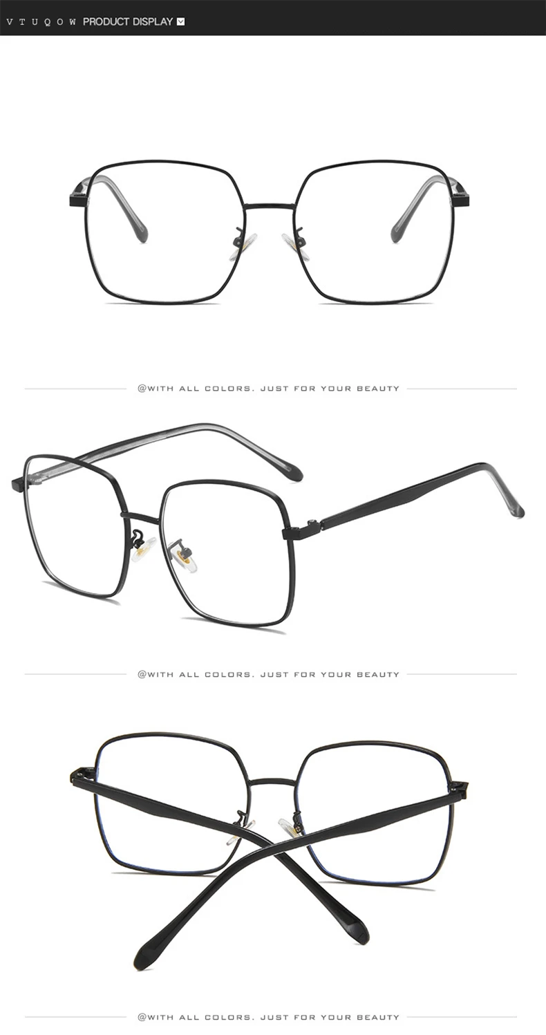 Anti Blue Light Glasses Frame Blocking Computer Glasses Women Men Retro Eyewear Frame Optical Myopia Spectacle Frame Eyeglasses (6)