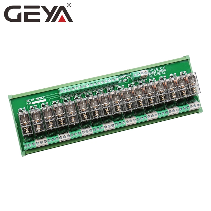 GEYA NG2R 16 канальный релейная плата 1NO 1NC din рейка релейный модуль оригинальный Omron