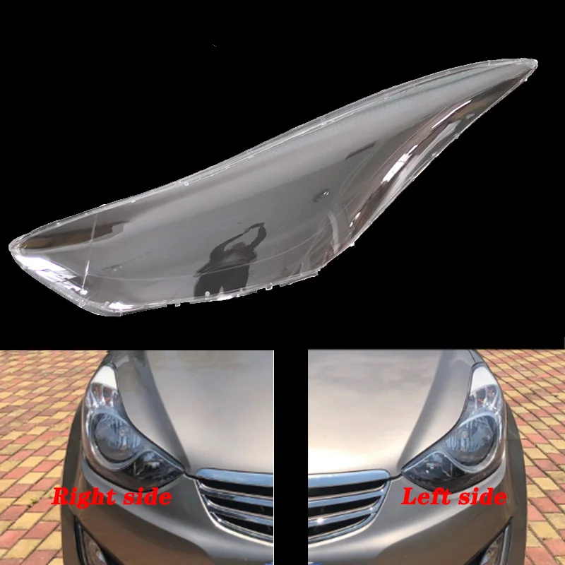 Для hyundai Elantra Avante 12-15 крышка фары корпус противотуманных фар Прозрачная крышка фары оболочки стеклянный абажур