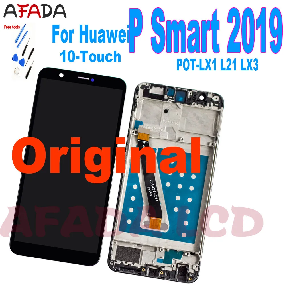 

Original 10 Touch For Huawei P Smart 2019 LCD POT-LX1 L21 LX3 10 LCD Display Touch Screen Digitizer Assembly with Frame Replace