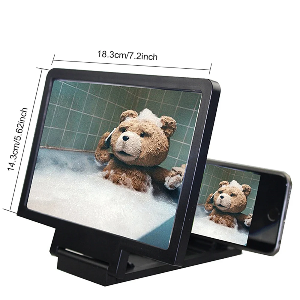 Супер дешевый 3D экран усилитель складной для мобильных телефонов увеличительное стекло просмотра HD видео глаз протектор смартфон Кронштейн усилителя