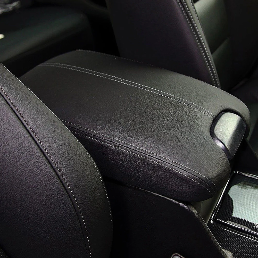 

Durable Mat Synthetic Leather Lid Cushion Console Pad Dustproof Armrest Cover For Honda Accord 2008-2012