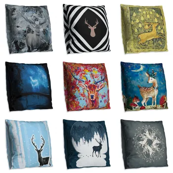 

Cute Cartoon Double Side Print Cushion Cover Polyester Decorative for Sofa Seat Soft Throw Pillow Case Cover 45x45cm Home Decor