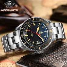 

Addies Dive 2021 new men's retro watch 2105 stainless steel case C3 luminous watch NH35 sapphire glass 200m diving watches