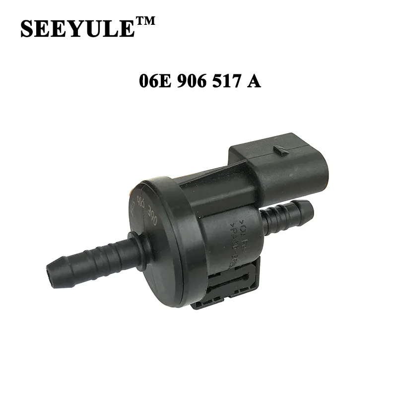 

1pc SEEYULE 06E 906 517 A Air Intake Canister Purge Solenoid Vent Valve for VW EOS Passat Golf GTI Jetta for Audi A3 A4 A6 TT