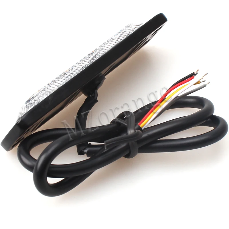 1Piece12V-24V 4 Led Полицейский мигающий Предупреждение ющий светильник аварийный автомобиль Красный Синий Янтарный стробоскоп светильник s автомобильный Маяк Дорожный светильник