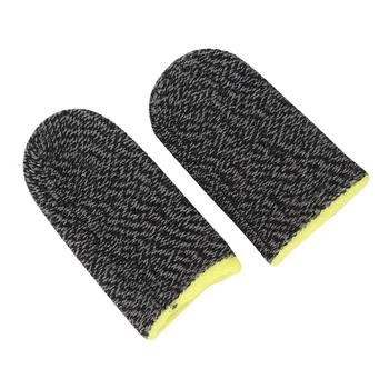 

2pcs Breathable Game Controller Finger Cover Sweat Proof Non-Scratch Sensitive Touch Screen Gaming Finger Thumb Sleeve Gloves