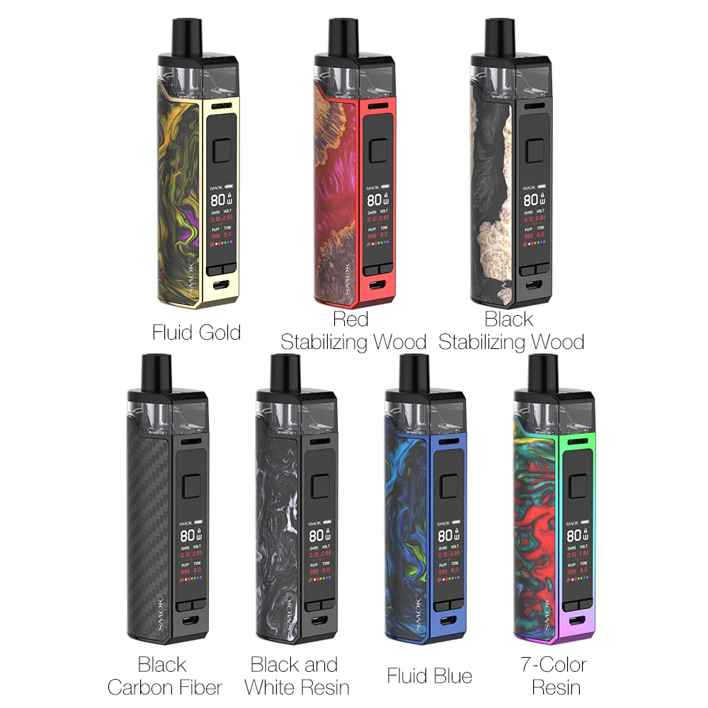 SMOK RPM80 Mod Pod Комплект с 3000 мАч батареей vs SMOK RPM80 Pro Pod Kit No 18650 батарея 5 мл Pod Max 80 Вт vs Vinci/aegis