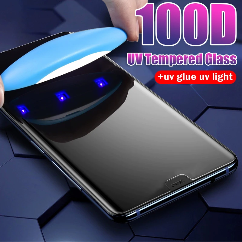 UV 100D прозрачное закаленное стекло для iPhone 6 6s 7 8 Plus Защитная пленка для iPhone 11 Pro XS Max XR X защитная пленка для экрана