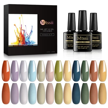 

Nail Gel Polish Set Kits Shiny Color UV Color Gel Nail Polish Soak Off UV Gel Nail Polishes Lacquer Nail Art Tips Manicure