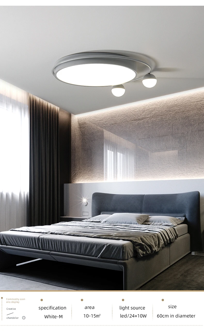 Living room lamps ceiling light modern minimalist surface mounted lamp home atmosphere bedroom warm romantic led ceiling lamp