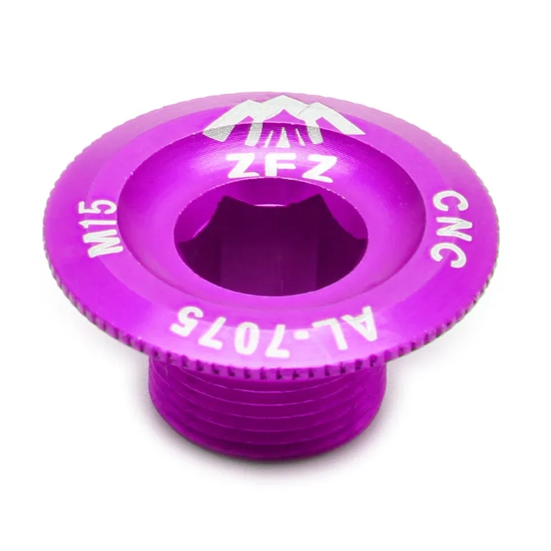 Шатун для горного велосипеда крышка шатуна винты M15 Алюминий MTB Аксессуары стоматологические винты съёмной пластины винт оси - Цвет: Фиолетовый