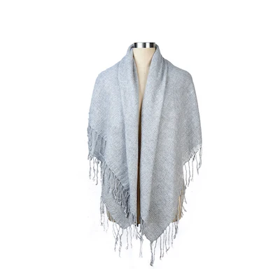 04 Gray CISULI шерсть зимняя теплая шаль для мужчин с кисточкой Мода Desigual квадратная шаль 122X122 см - Цвет: 04 Gray