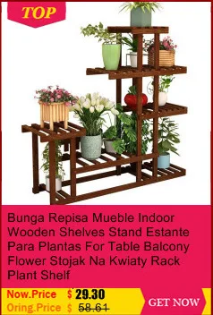 Wooden Shelves Stand Etagere Plante Plantenrekken Estante Para Plantas For Stojak Na Kwiaty Rack Balcony Flower Plant Shelf