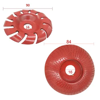 

90mm 12-Teeth Wood Carving Shaping Disc Steel 16mm Hole Discs For Angle Grinder Rapid Removal And Shaping