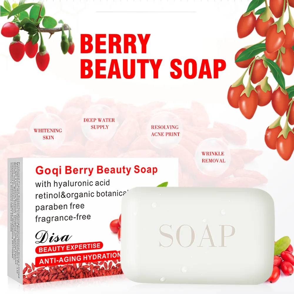 Goqi Berry Blackhead Remover Handmade Acne Treatment Soap Skin Whitening Soap Face & body Wash Skin Care Facial Cleaning Goqi Berry Blackhead Remover Handmade Acne Treatment Soap Skin Whitening Soap Face & body Wash Skin Care Facial Cleaning