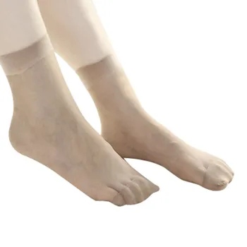 

10 Pairs Casual Socks Ultra Thin Elastic Silk Girl Short Ankle Low Cut Socks Breathable Lady's Mid Women Warm spring
