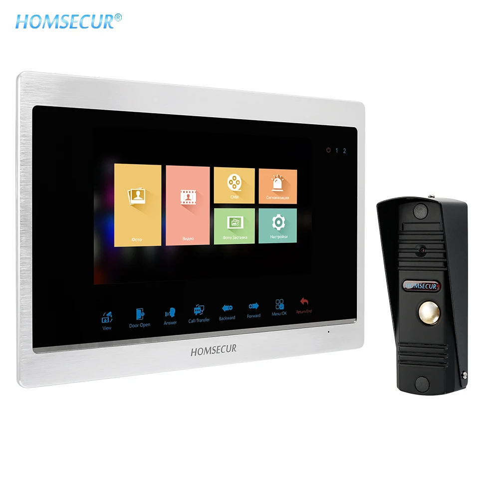 Проводная 7-дюймовая видеодомофонная система HOMSECUR с IP67 наружной камерой
