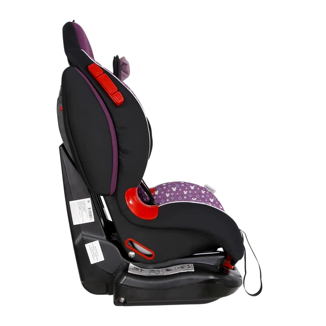 Детское автокресло  SIGER серия Кокон ISOFIX Минни Маус звезды, фиолетовый