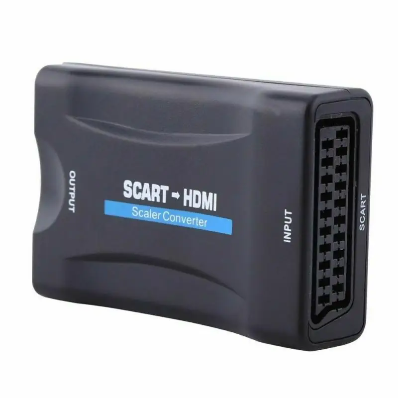 Преобразователь видео аудио высококлассный 1080P SCART в HDMI AV сигнальный адаптер HD