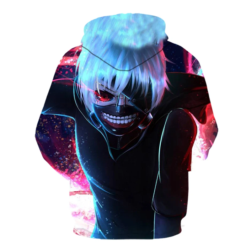 3D, толстовки с капюшонами, пальто, одежда с надписью «Tokyo Ghoul Для мужчин Для женщин Толстовка Harajuku для мальчиков толстовки с капюшоном и с рисунком из аниме 3D балахон с надписью «Tokyo Ghoul толстовки