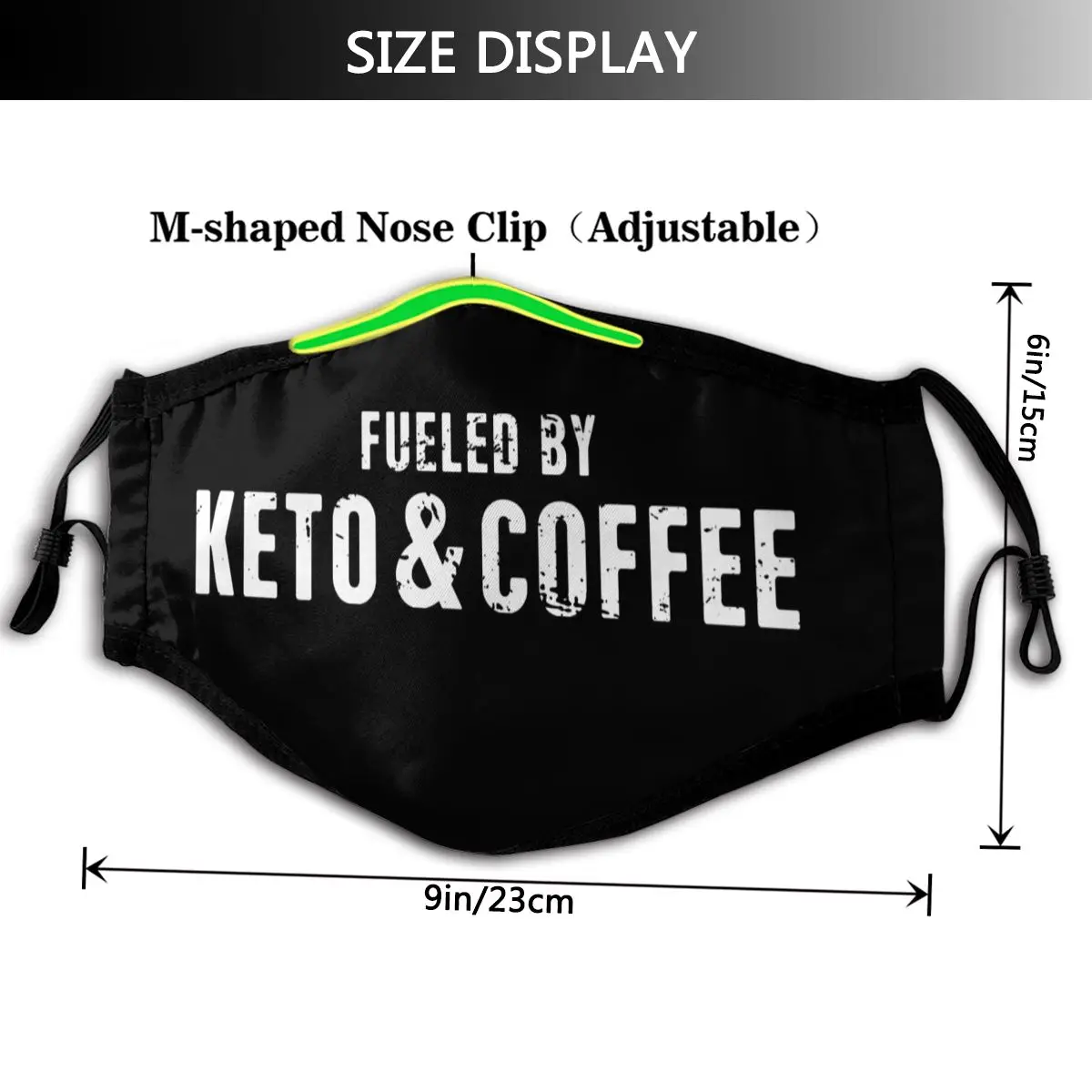 Low Carb Mouth Face Mask Fueled By Keto And Coffee Facial Mask Kawai Cool with 2 Filters for Adult Low Carb Mouth Face Mask Fueled By Keto And Coffee Facial Mask Kawai Cool with 2 Filters for Adult