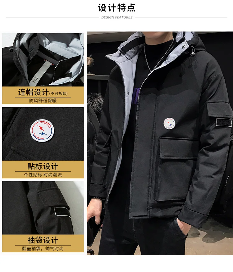 Теплая хлопковая стеганая одежда, мужское толстое хлопковое пальто, холодная хлопковая стеганая куртка, зимнее пальто