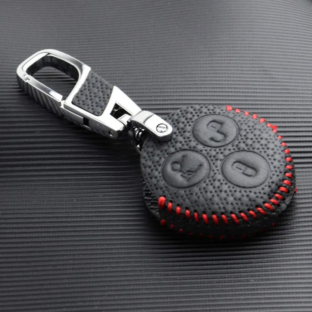 Роскошный качественный чехол для ключей из натуральной кожи для Mercedes Benz Fortwo Forfour City Roadster, брелок для ключей, чехол для ключей