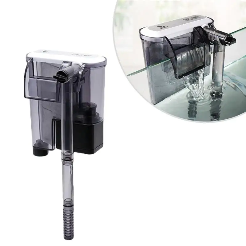 1Pc Suspension Oxygen Pump Filtration System High Performance Adjustable Carbon Biochemical Fish Tank Aquarium Filter | Дом и сад